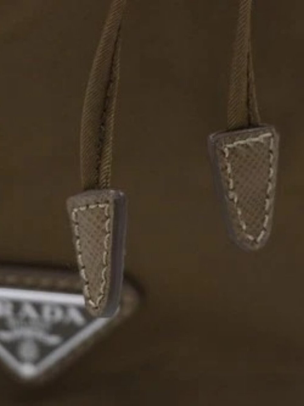 Prada Re-Nylon Drawstring Pouch - Brandy/Brown - Picture 4 of 12